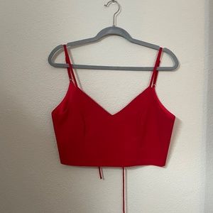 LuLus two piece, wide leg trouser outfit